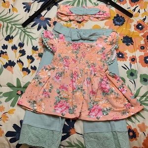 Girls Little Lass 3 piece set Size 3T only worn once